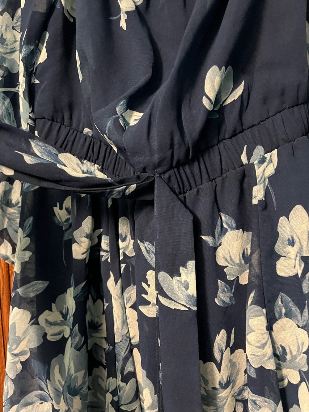Premier Floral Navy and Light Blue Dress - Picture 6 of 8